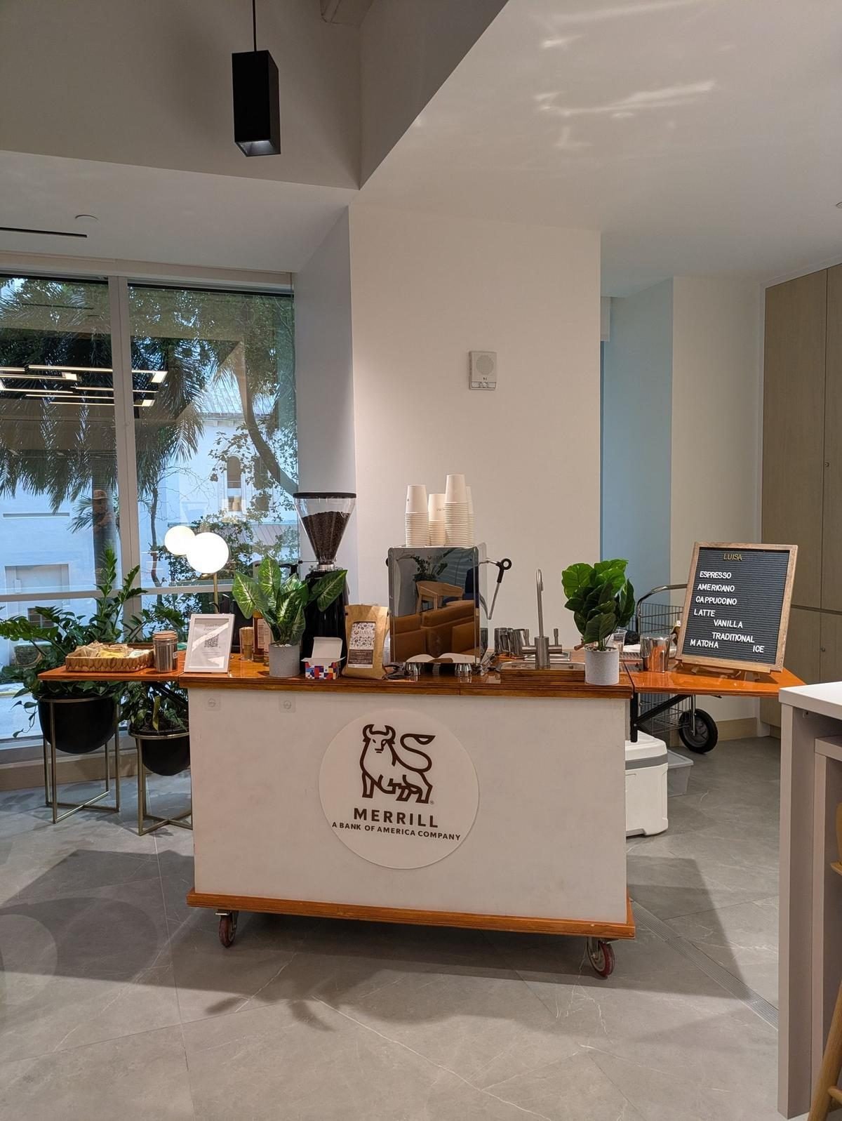 Corporate event coffee cart service in Miami