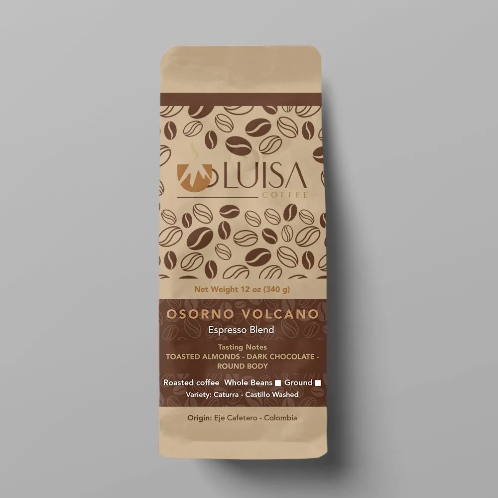 Café de especialidad Luisa Coffee — bolsa Osorno Volcano
